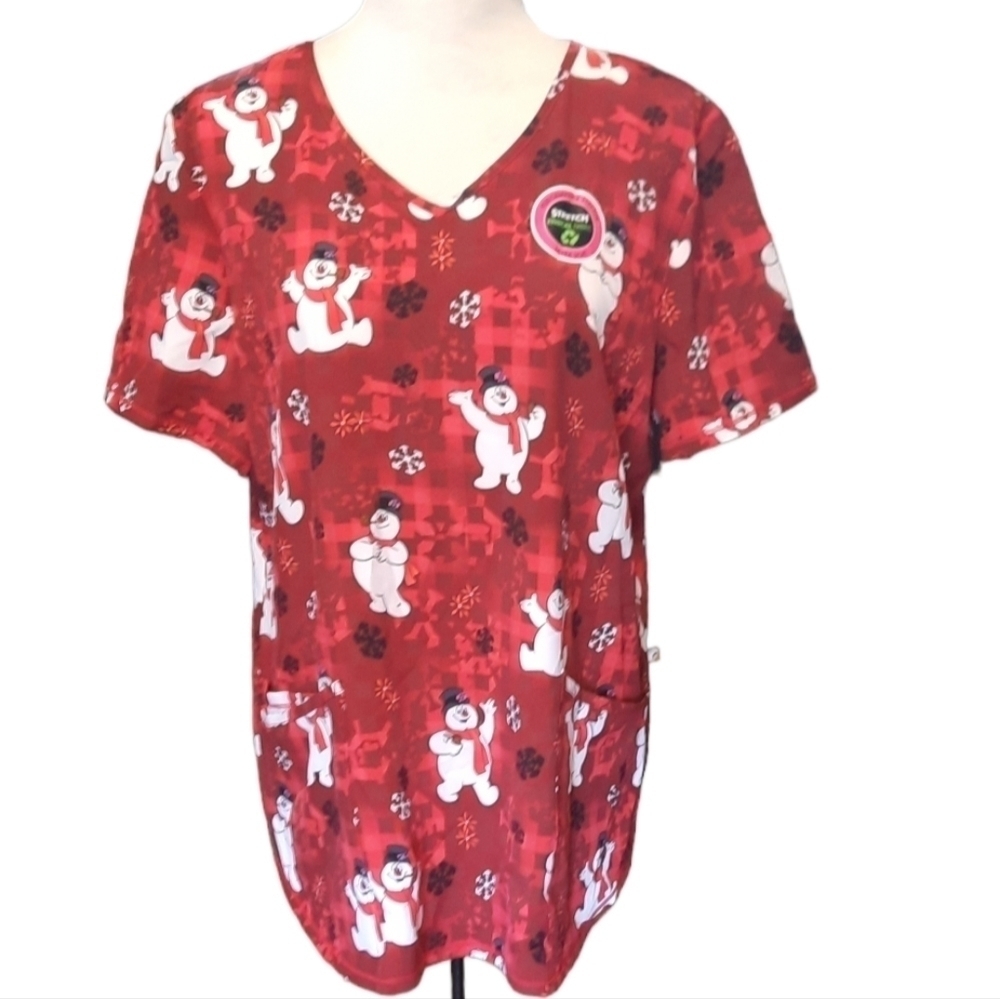 Frosty The Snowman Scrub Top